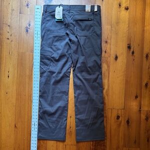 PrAna Men's Stretch Zion II Pants - 34 x 32, Dark Iron Straight Leg - NWT -SALE